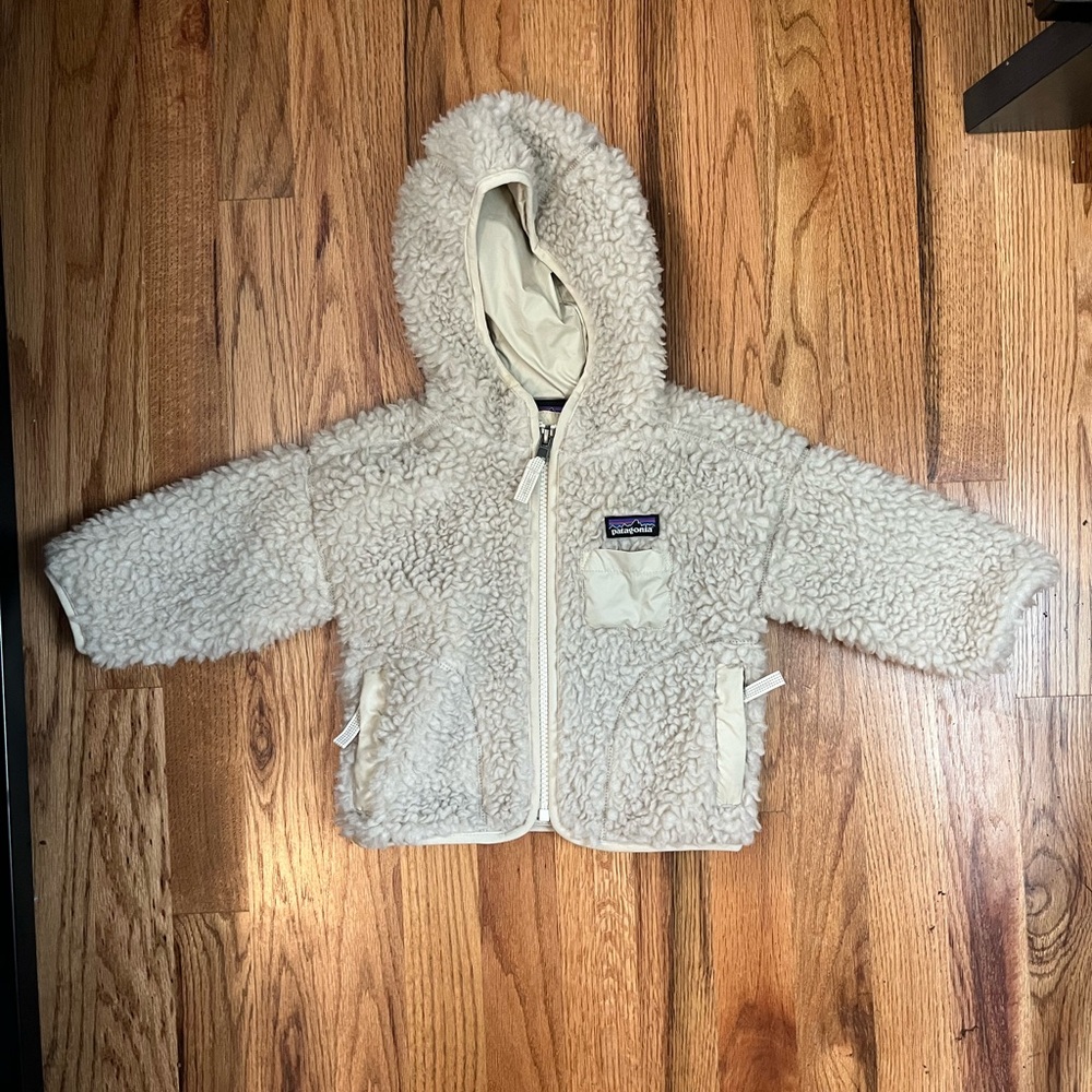 Patagonia baby retro x zip up size 6-12 months
